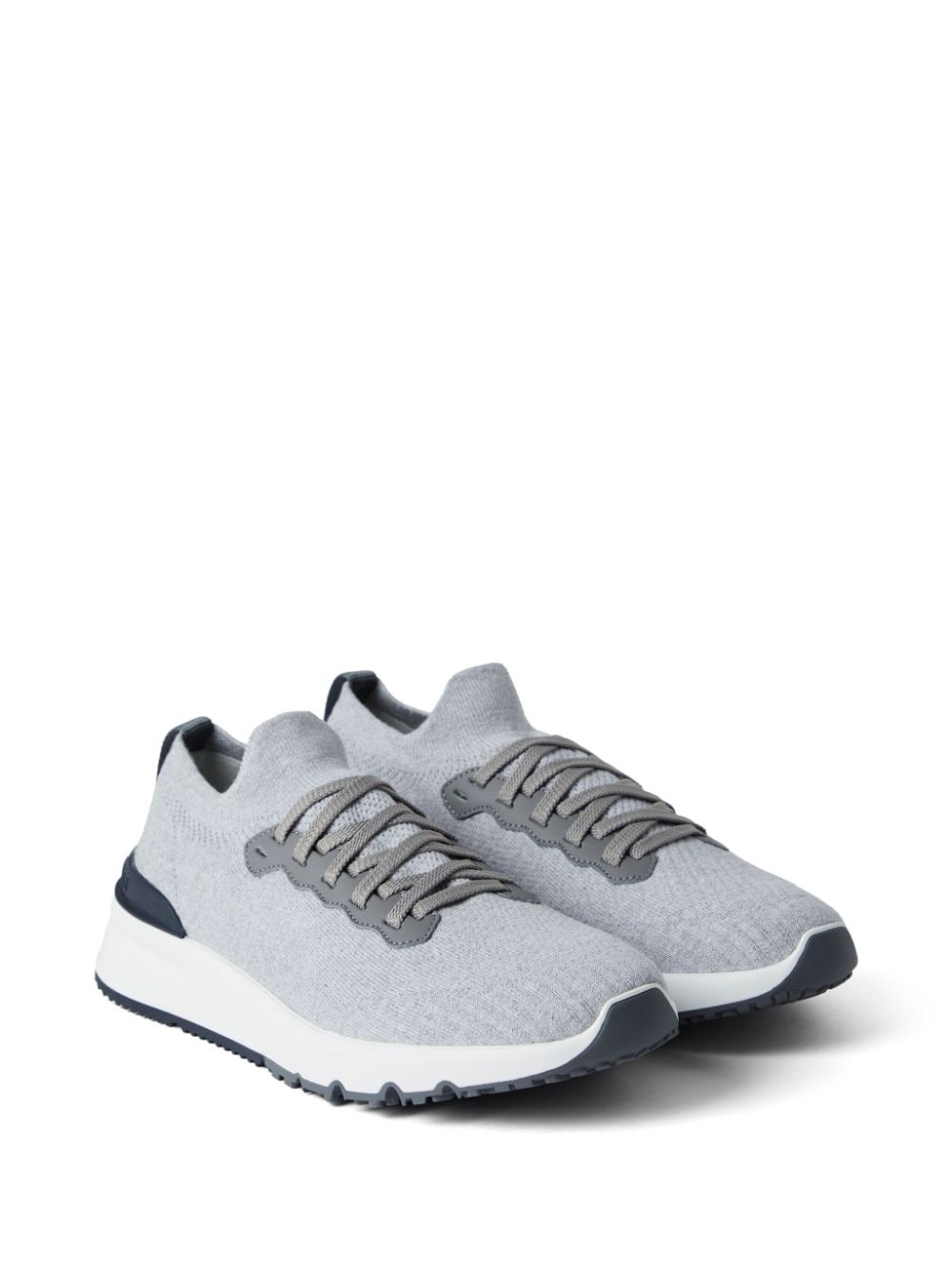 knitted low-top sneakers - 2