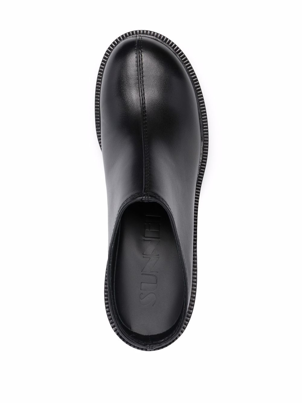 leather 95mm heeled mules - 4