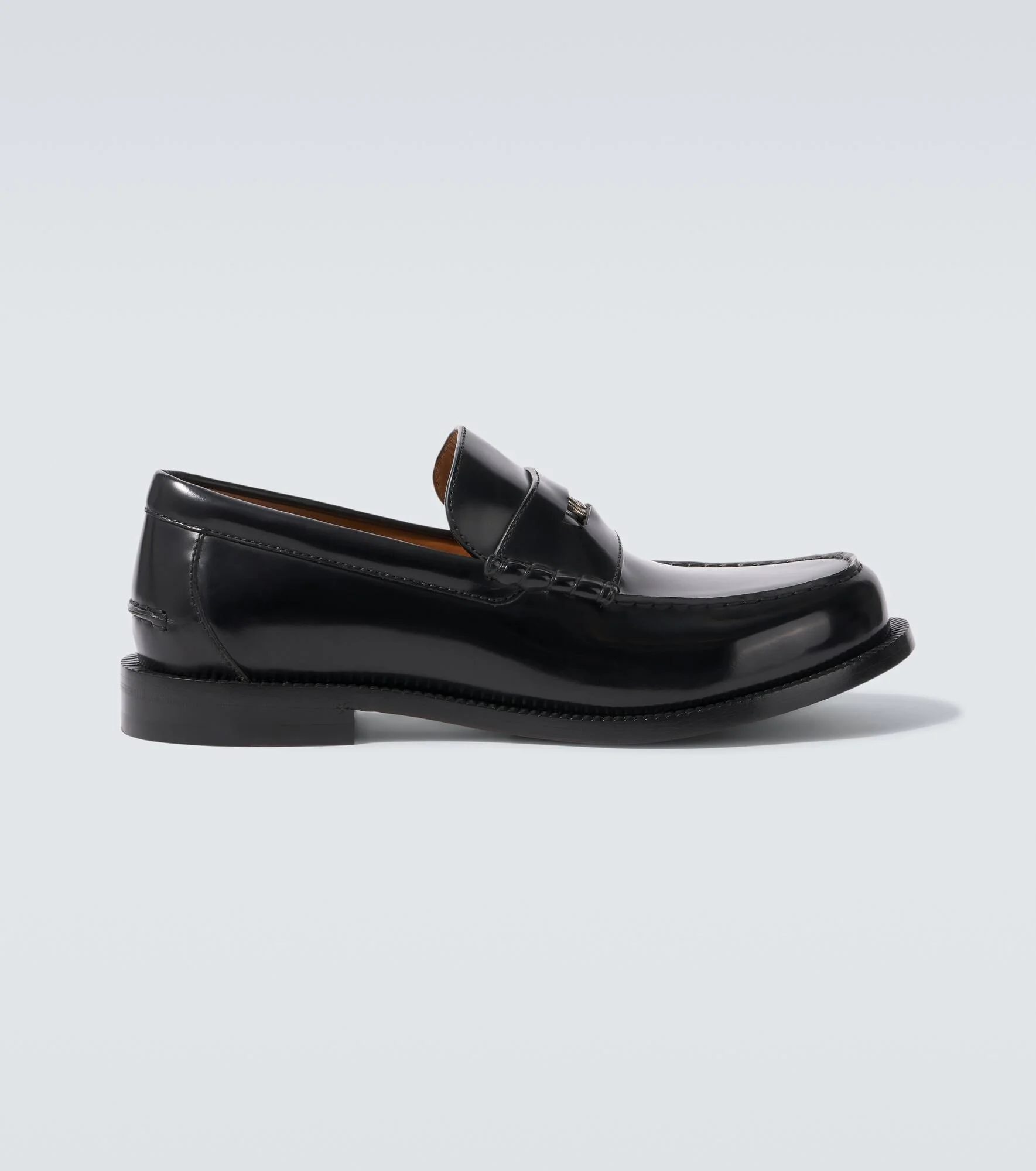 Leather penny loafers - 1