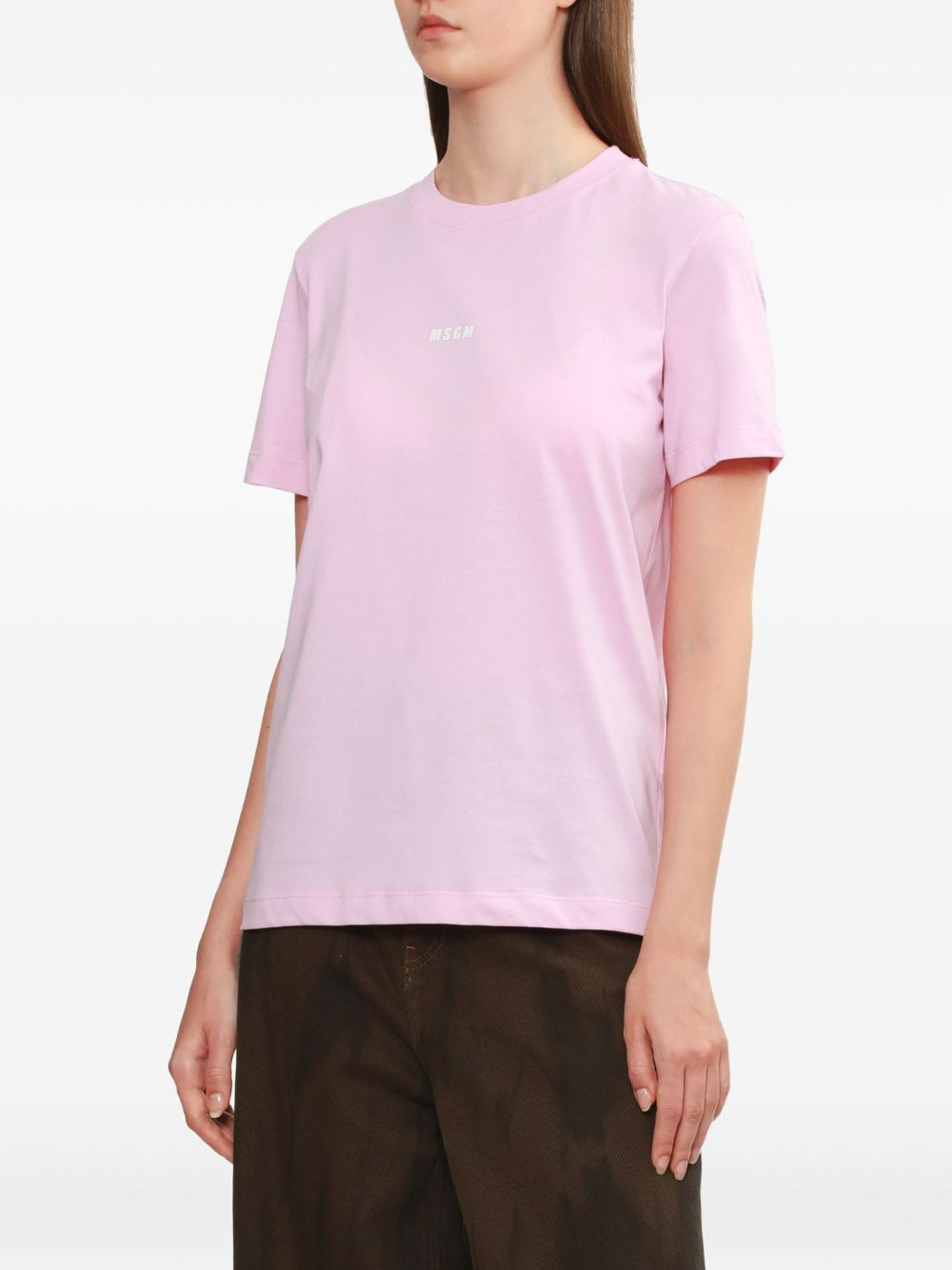 logo-print cotton T-shirt - 3