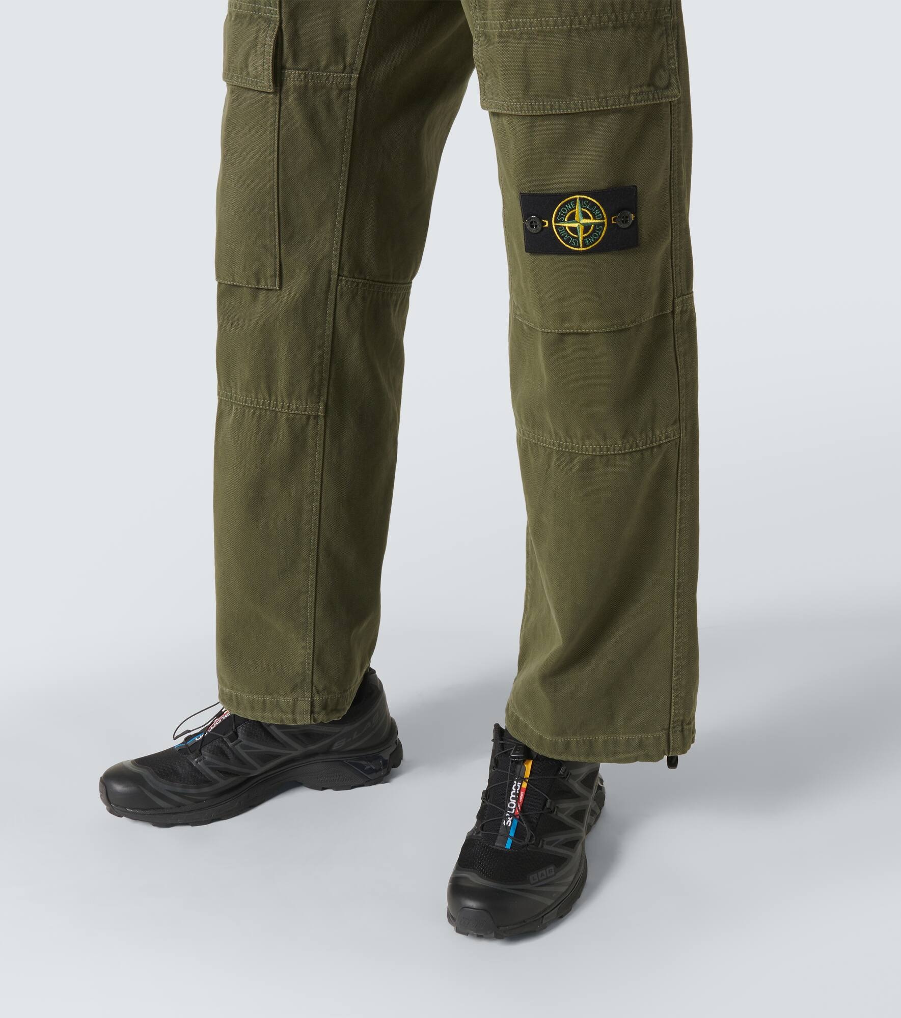 Compass cotton cargo pants - 6