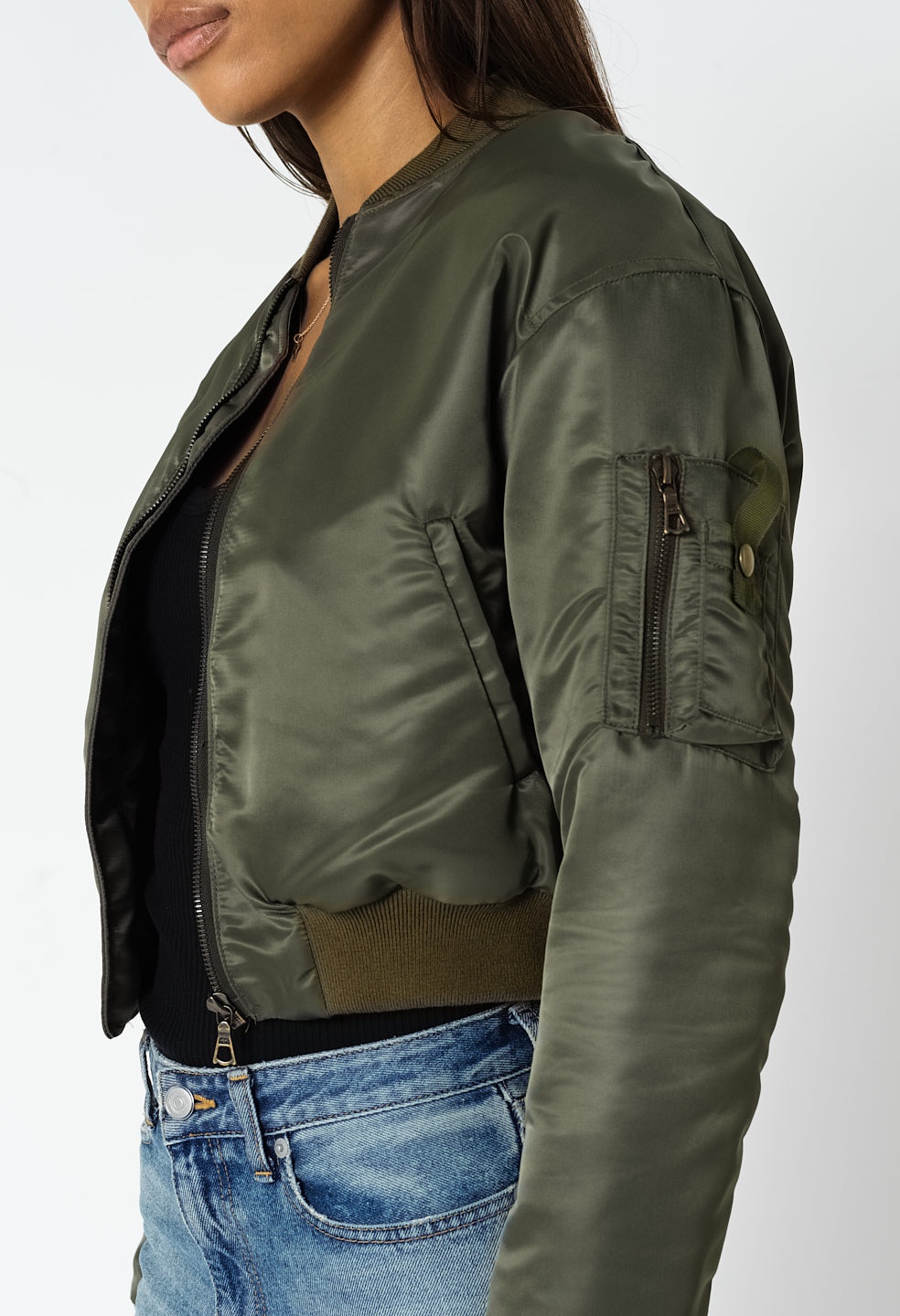 HUNTER CROPPED BOMBER - 6