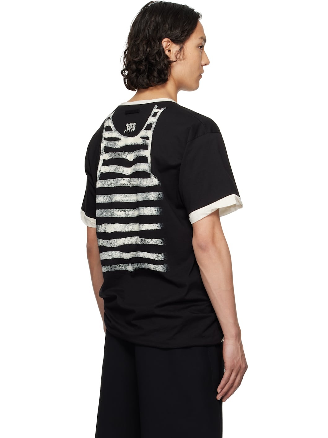 Black 'The Oversized Tattoo Poem' T-shirt - 3