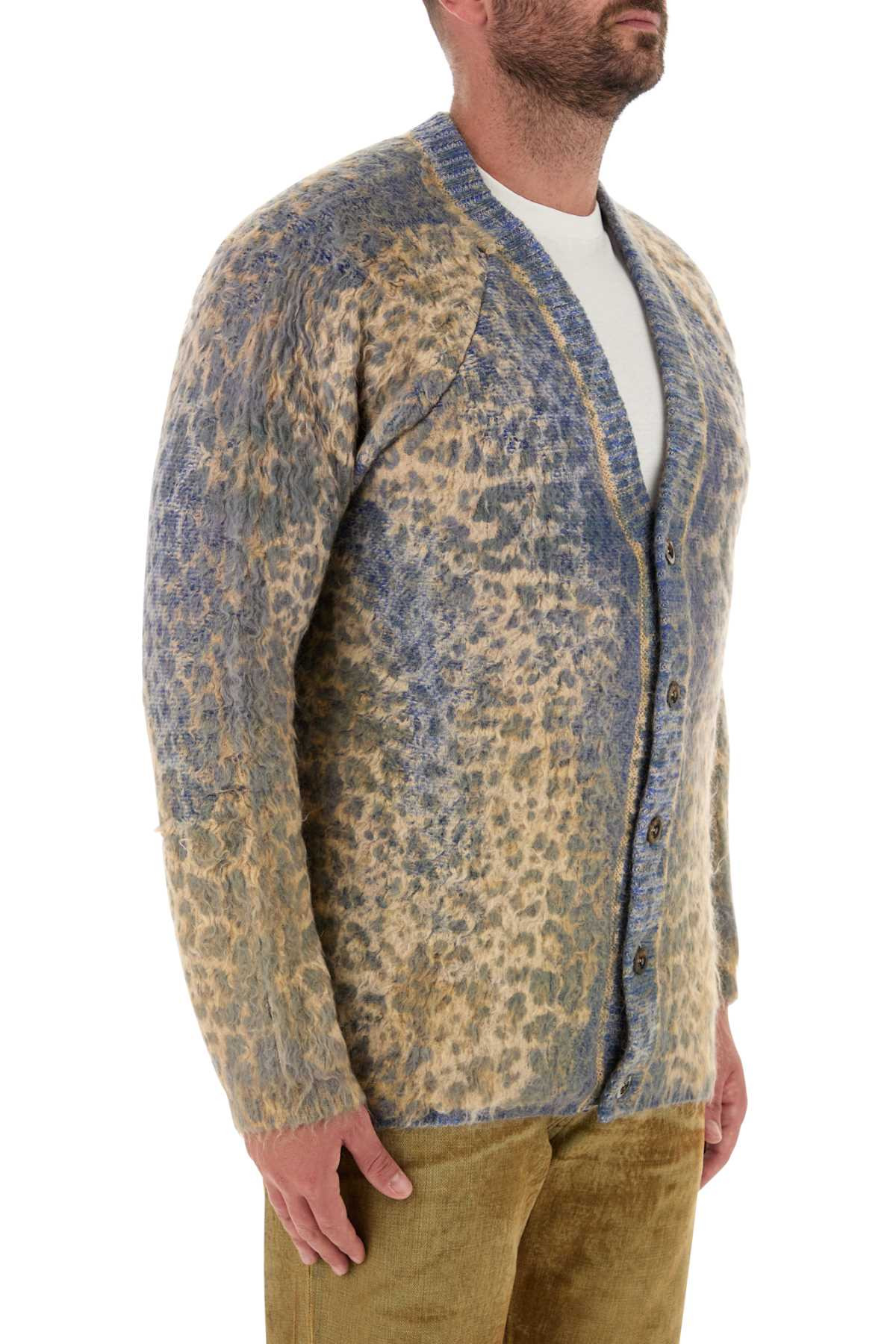 Diesel Men Printed Cotton Blend Cardigan - 3