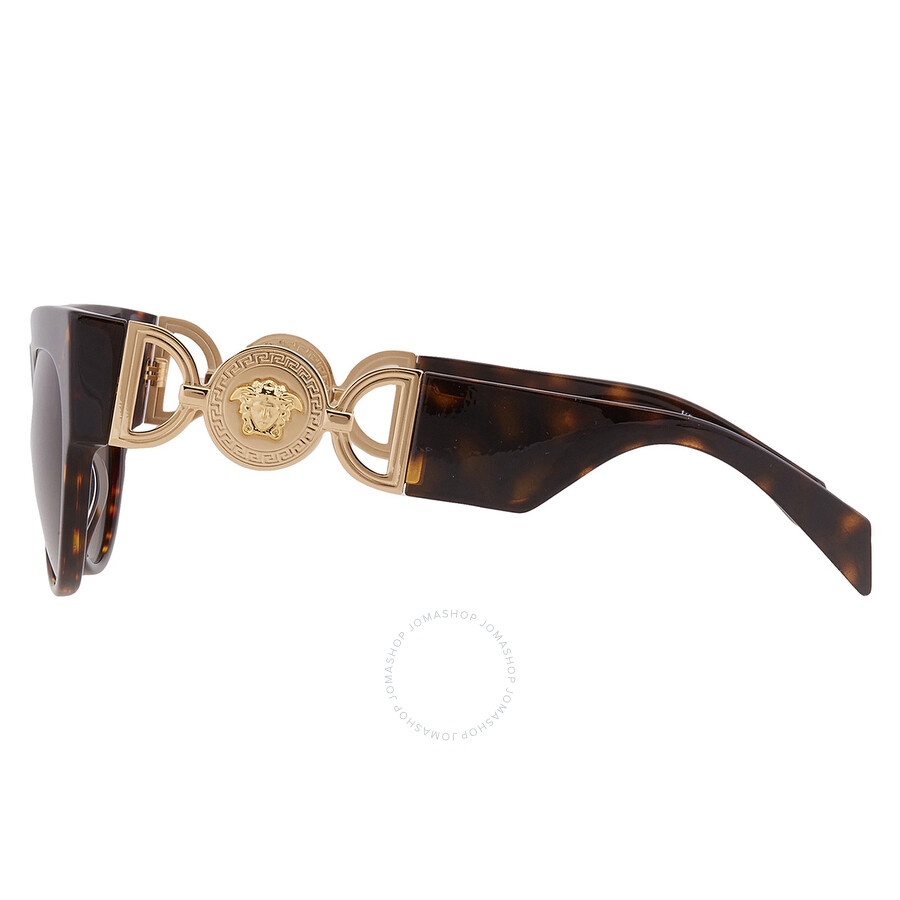 Versace Brown Cat Eye Ladies Sunglasses VE4440U 108/3 56 - 5