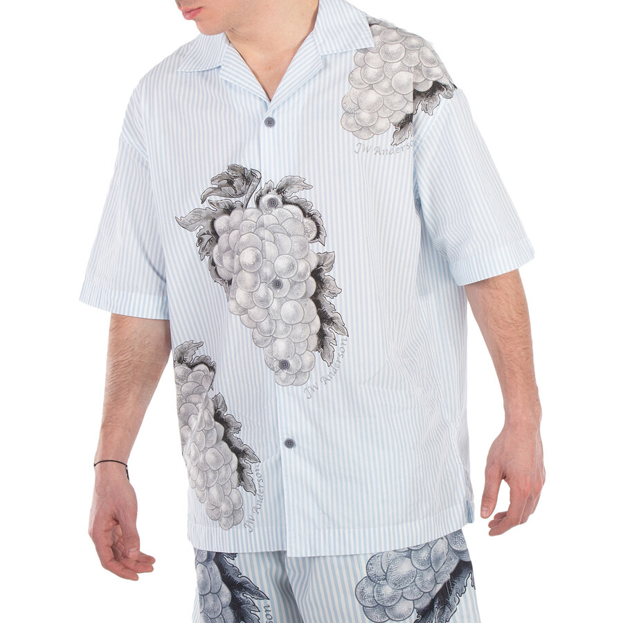 JW Anderson Grape Stripe Vacation Shirt - 2