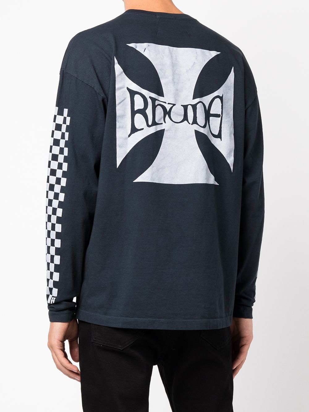 logo-print long-sleeved T-shirt - 4