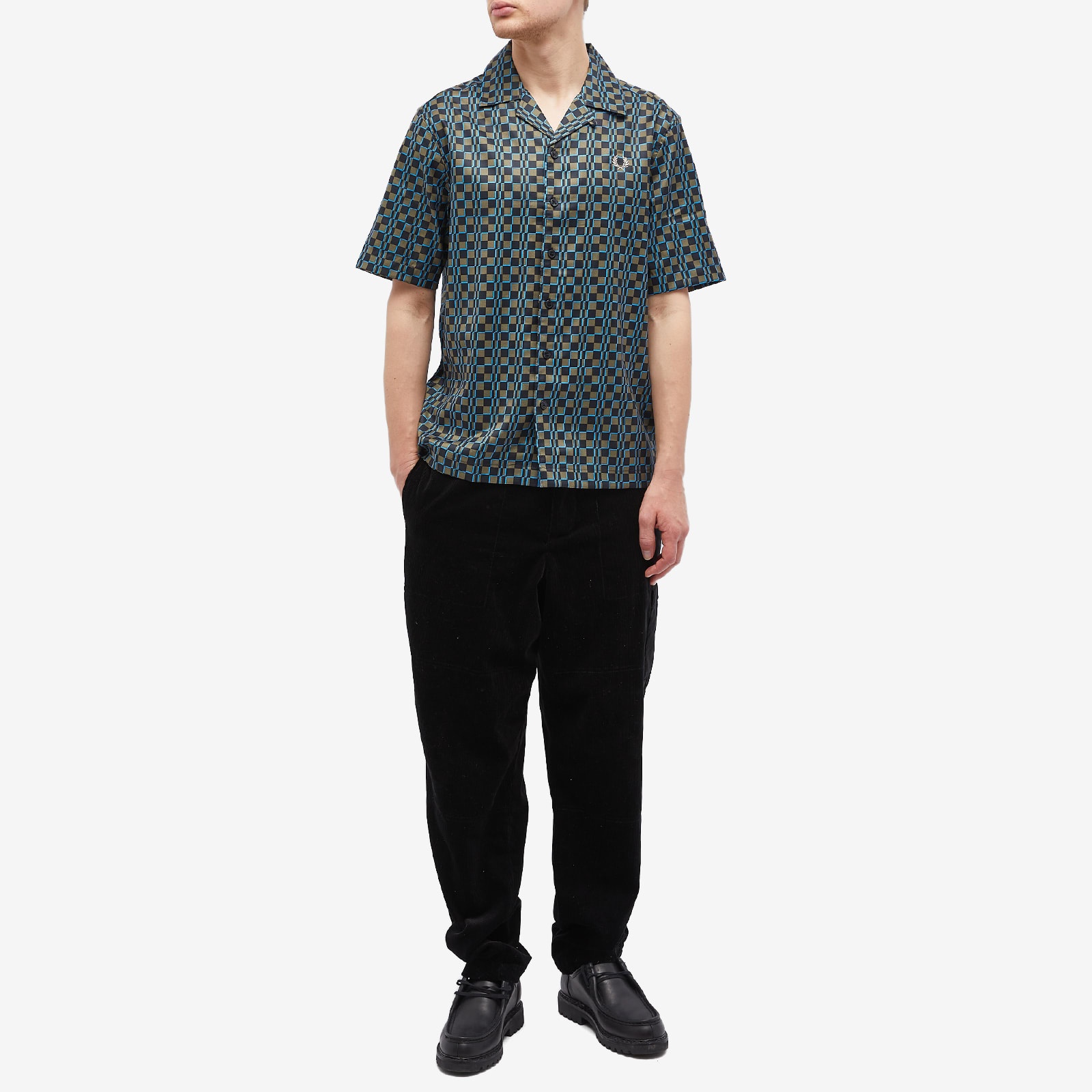 Fred Perry Glitch Chequerboard Vacation Shirt - 4