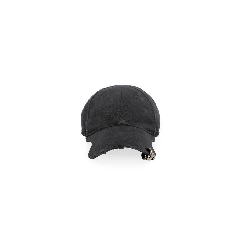 Heavy Piercing Cap in Black Faded 1