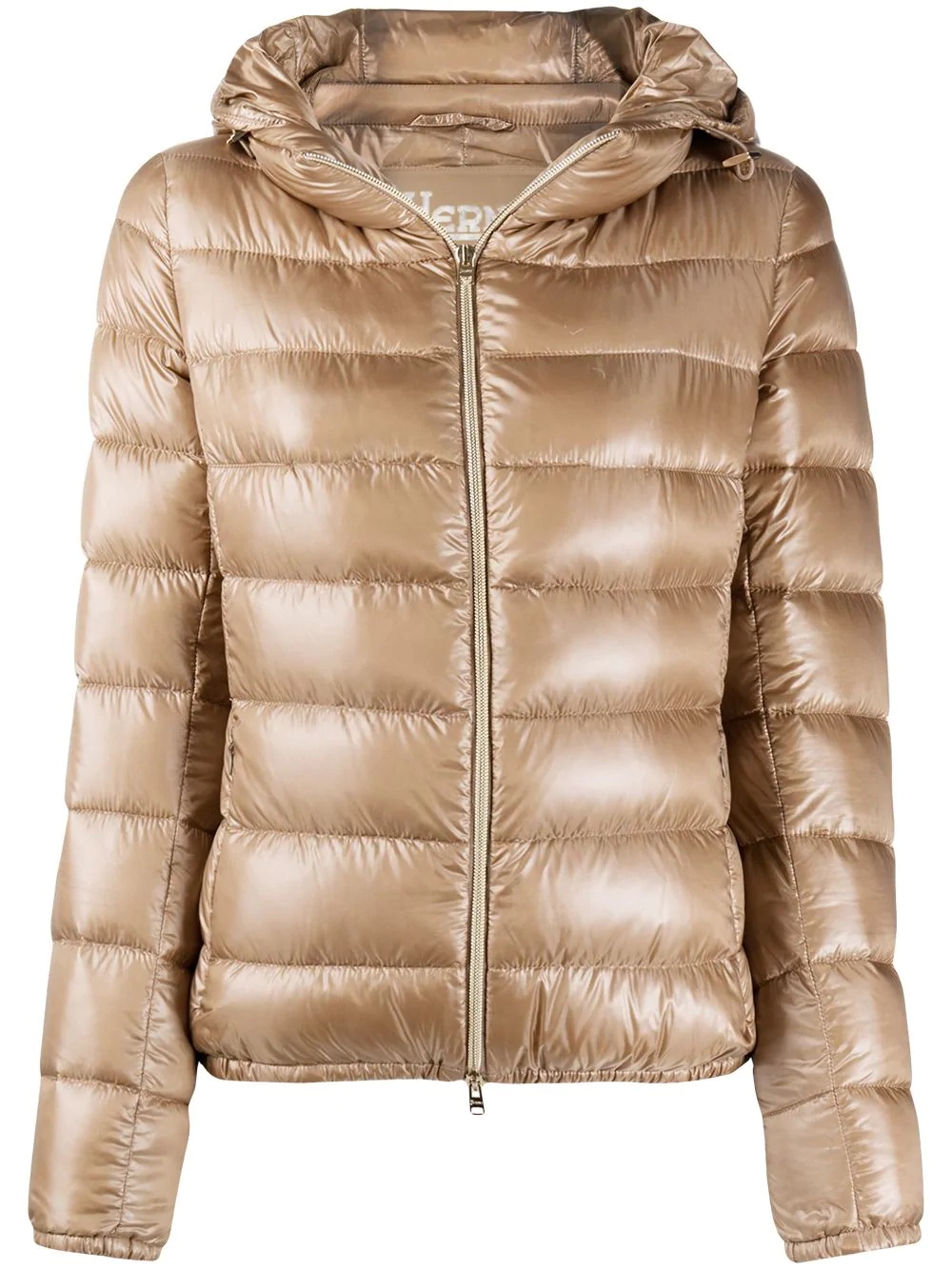 hooded puffer jacket - 1