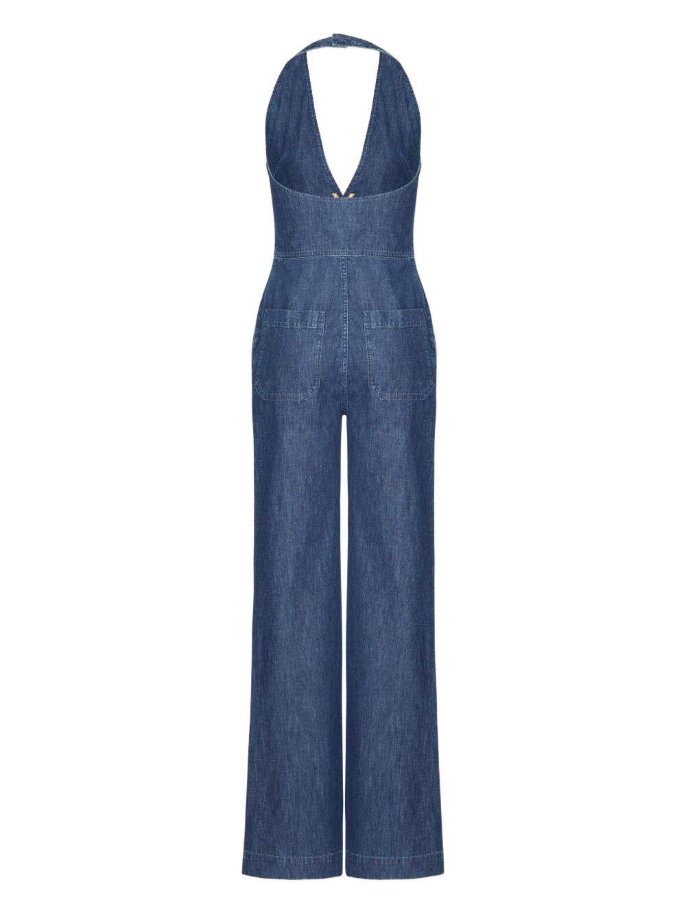 chambray denim jumpsuit - 2