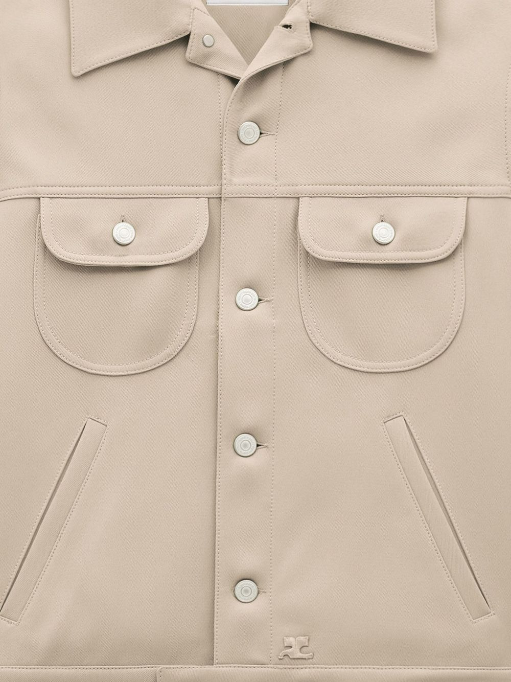 twill trucker jacket - 2