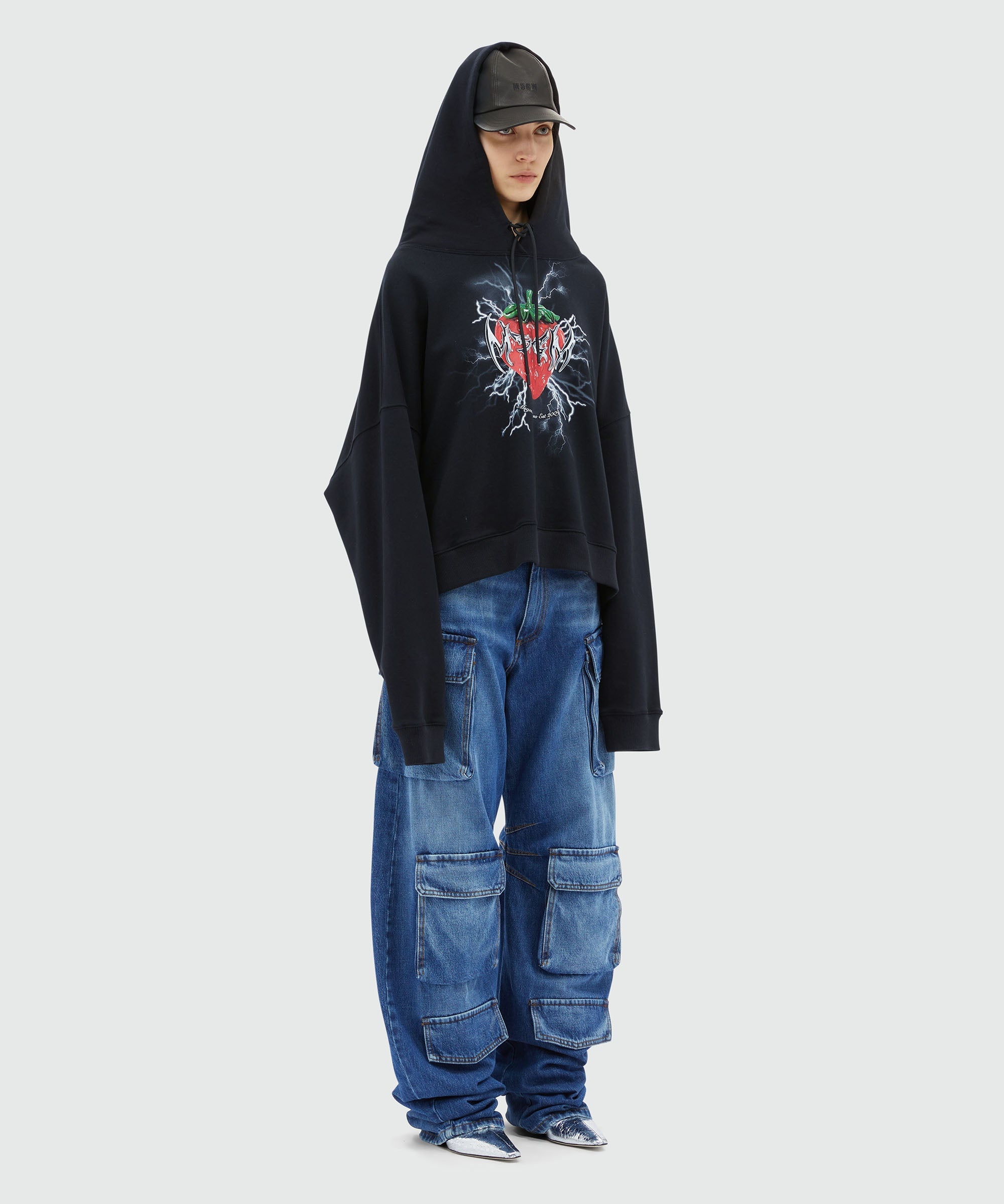 Jersey sweatshirt with "Tough Strawberries" print - 4