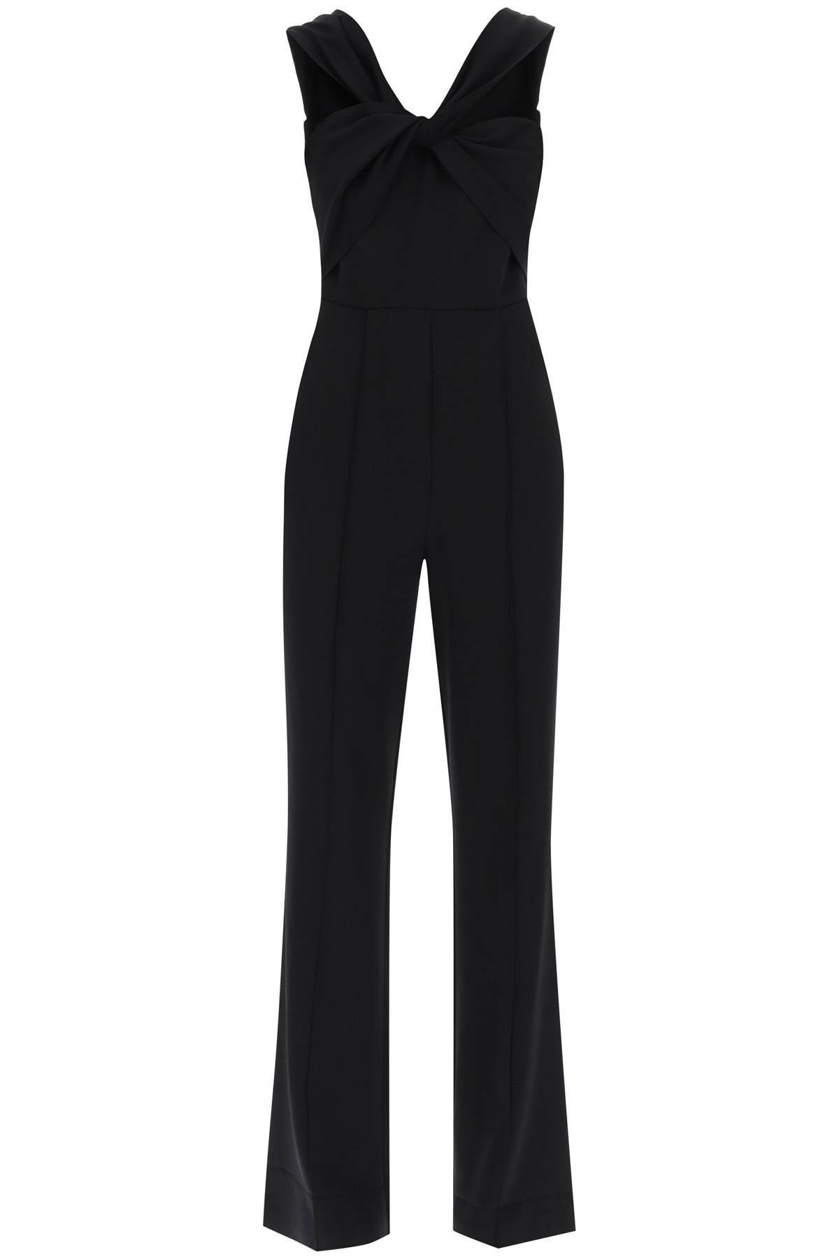 JUMPSUIT WITH TWISTED NECKLINE - 1