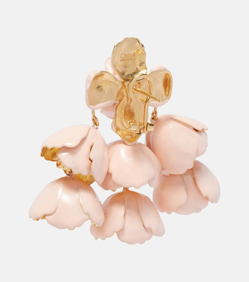 Flower Cloud enamel drop earrings 5