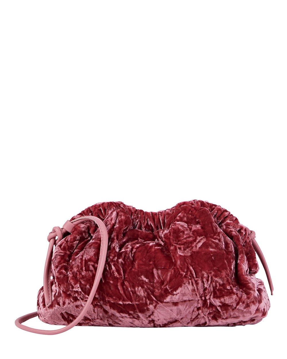 Mini Cloud Crushed-Velvet Clutch - 1