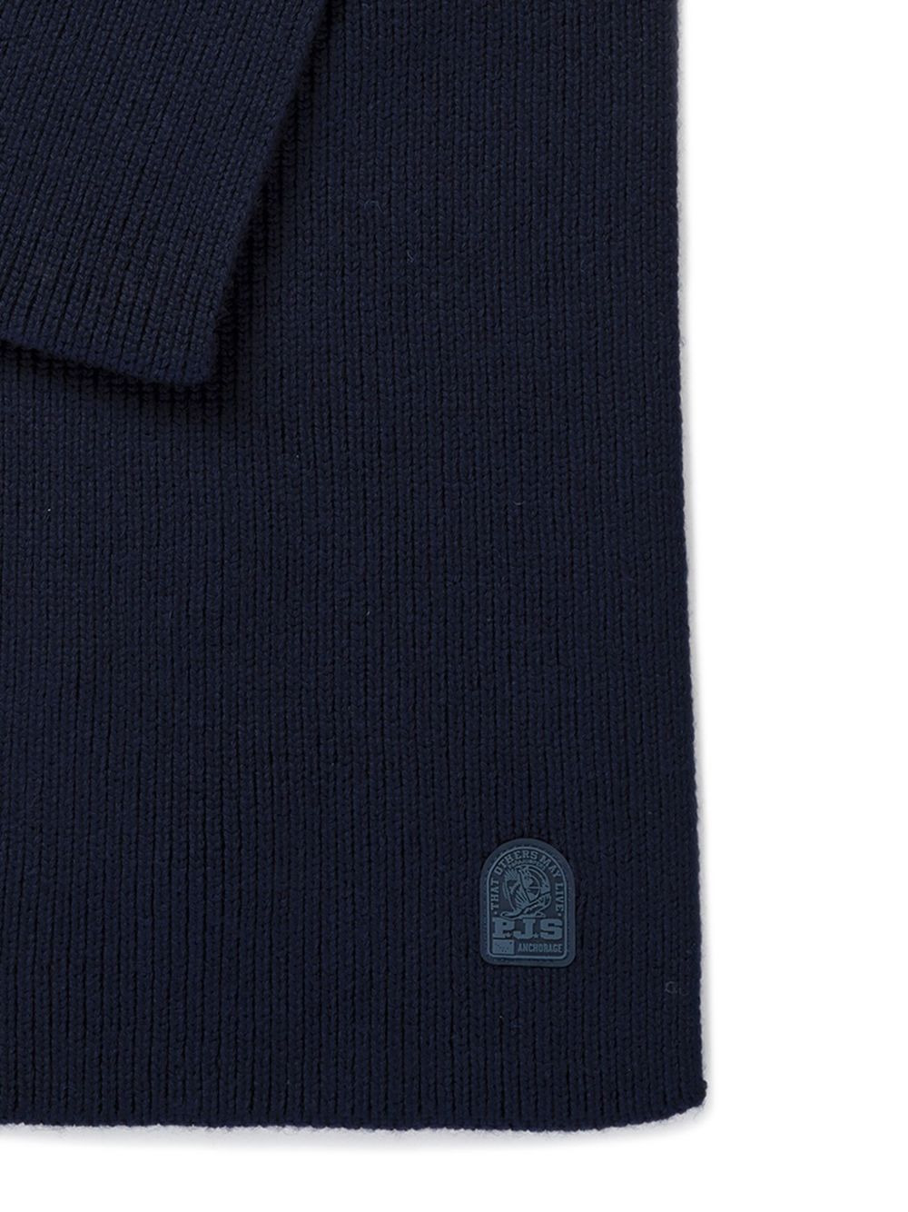 ribbed logo scarf - 2