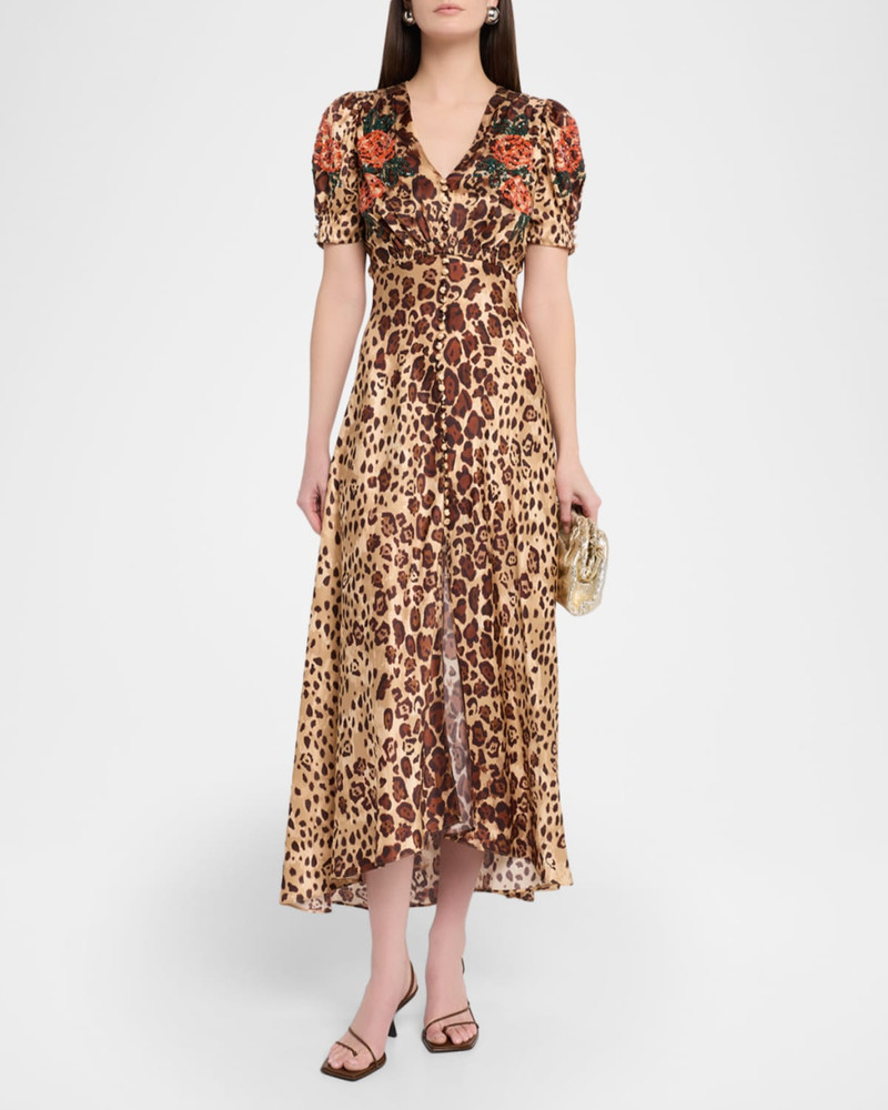 SALONI Lea Printed Long Dress outlook