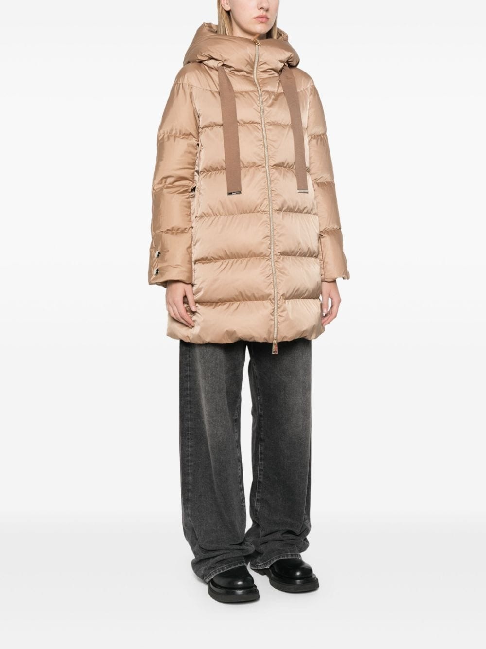 hooded puffer coat - 3