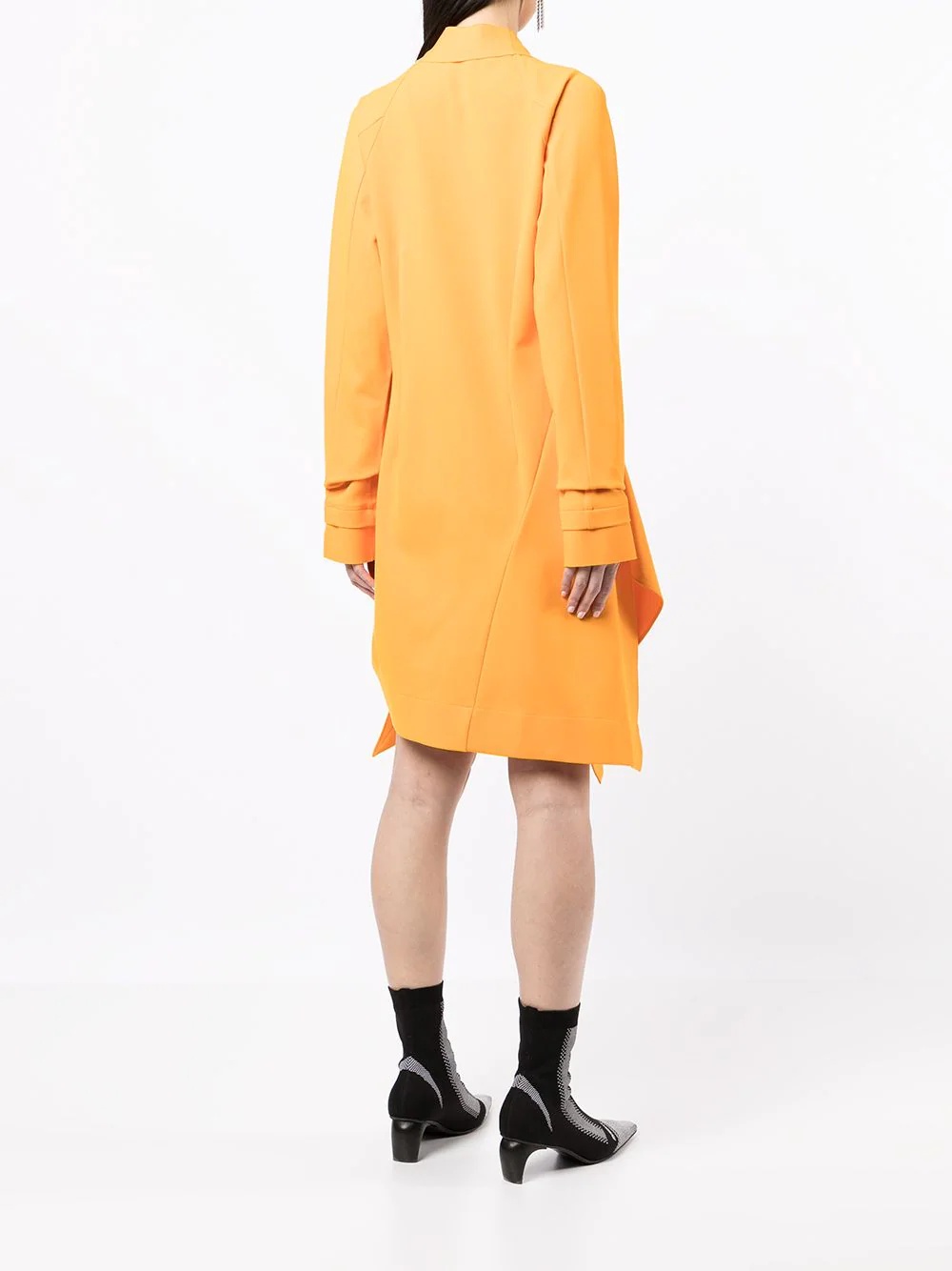 panelled shirt dress - 4