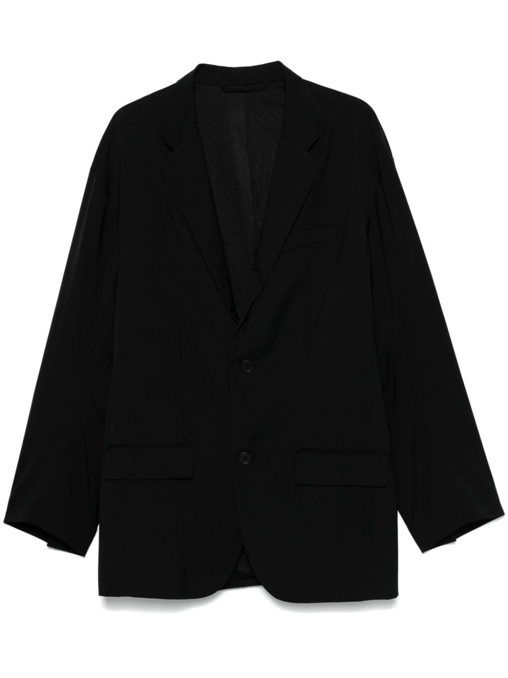 twill-weave blazer - 1