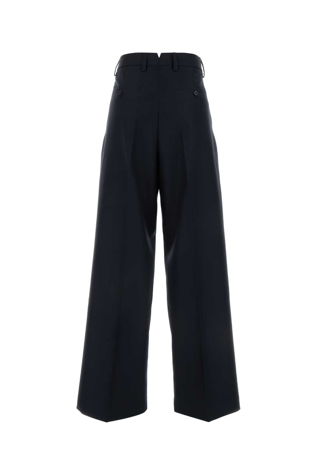 Ami Women Midnight Blue Wool Pant - 2