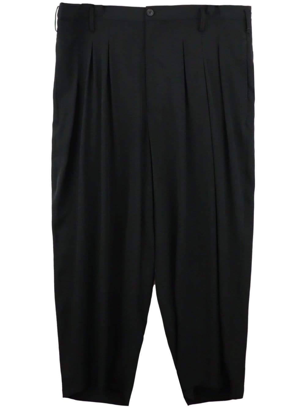 pleated tapered trousers - 1