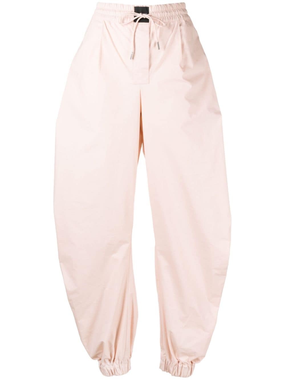 tapered cotton track pants - 1