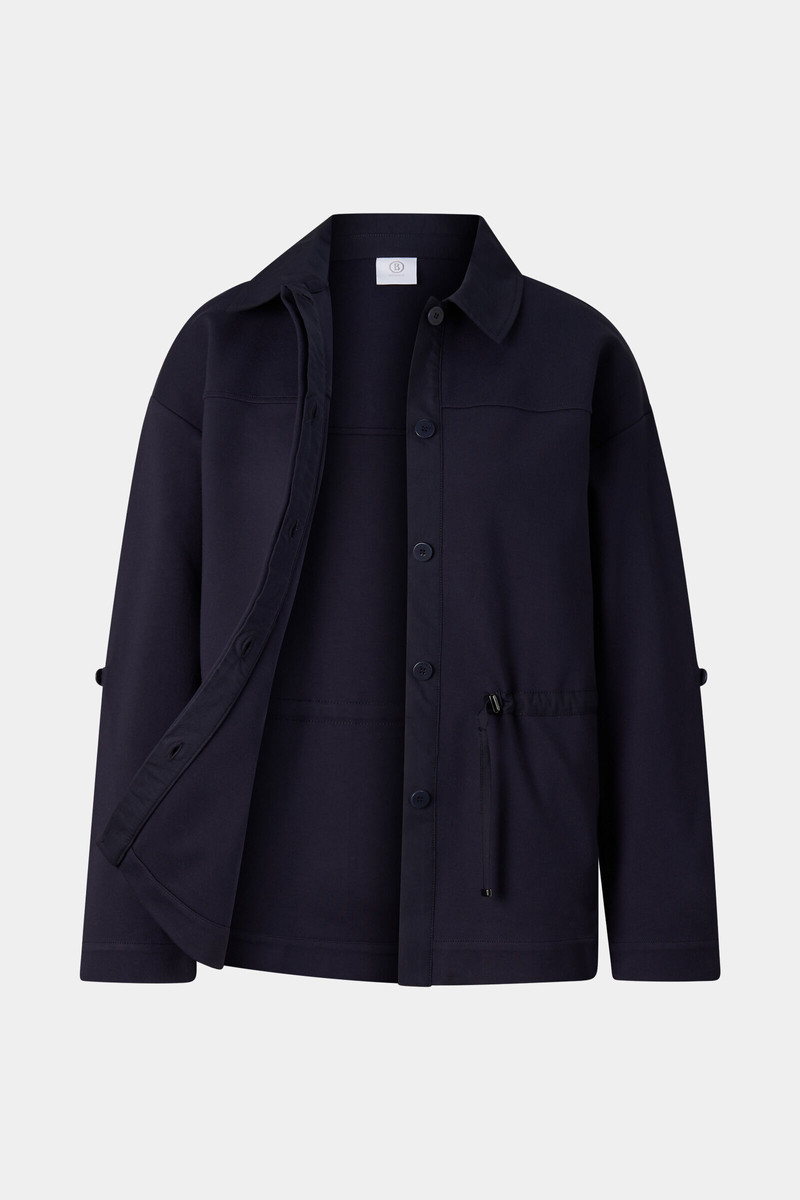 Paloma jersey jacket in Navy blue 2