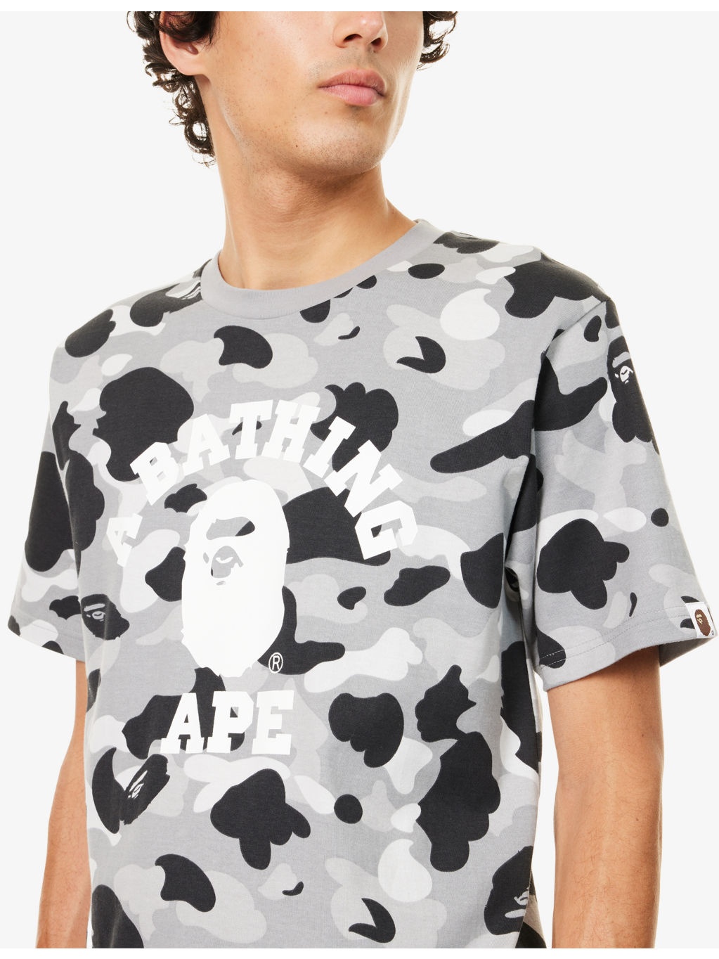 Camo College Graphic-Print Cotton T-Shirt - 5