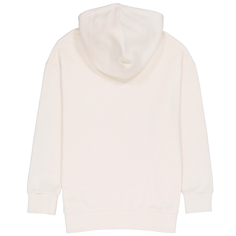 Stella Mccartney Ladies Cream Moto Logo-print Hoodie - 2