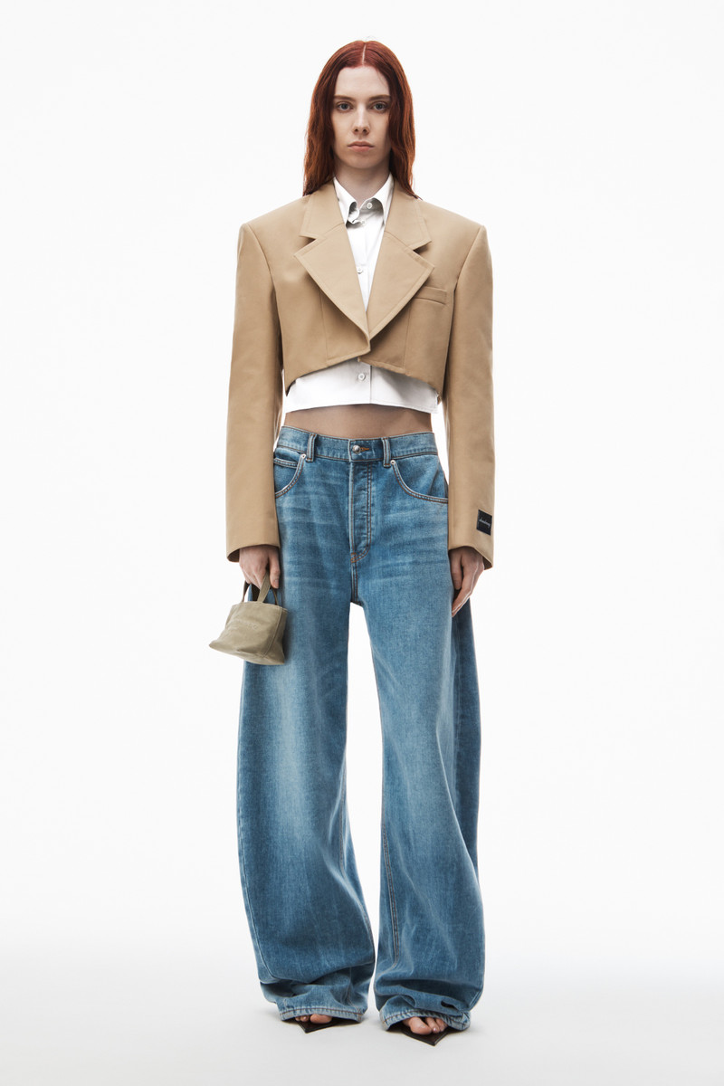 Alexander Wang Pre-Styled Cropped Blazer with Dickie outlook