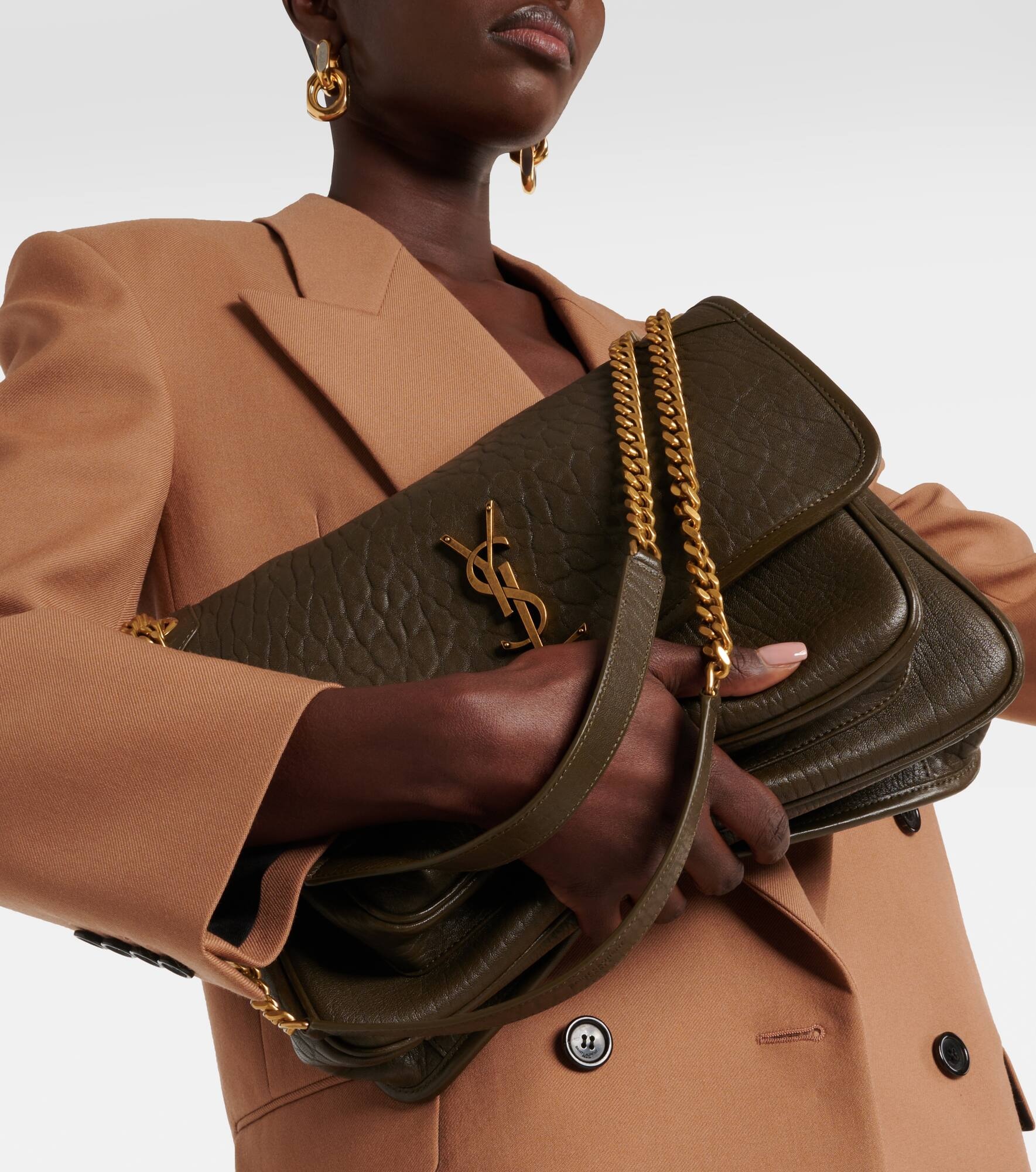Niki Large leather shoulder bag - 8