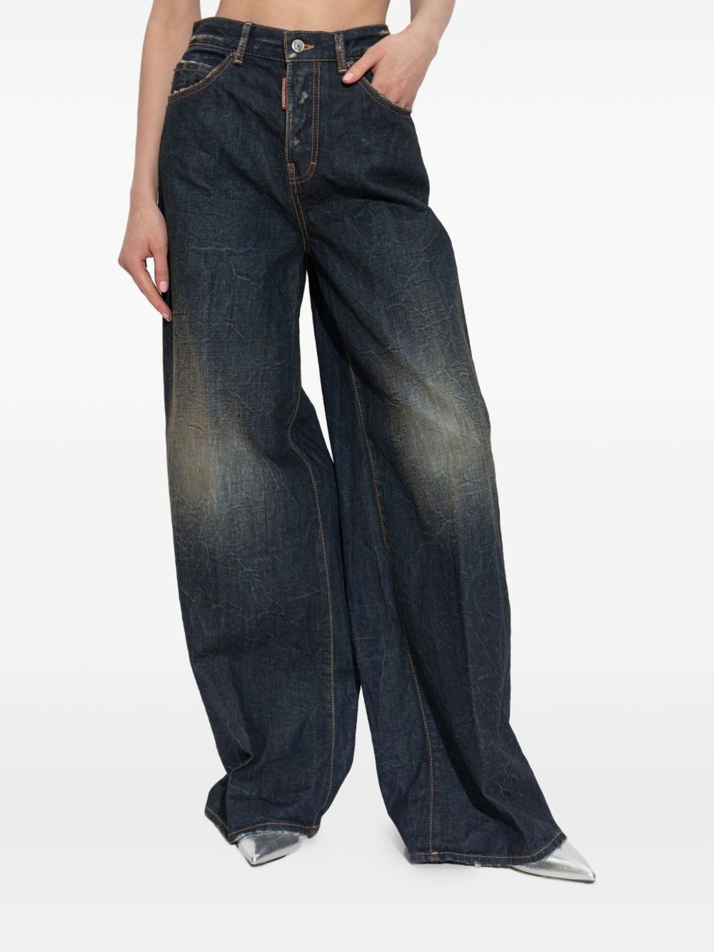 faded-knee jeans - 3