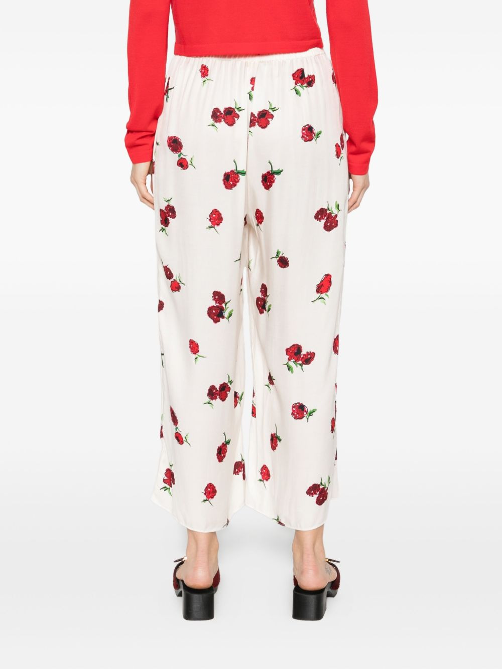 graphic-print trousers - 4