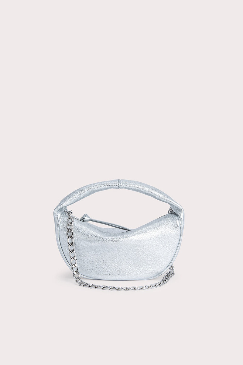 Baby Cush Silver Flat Grain Leather 1