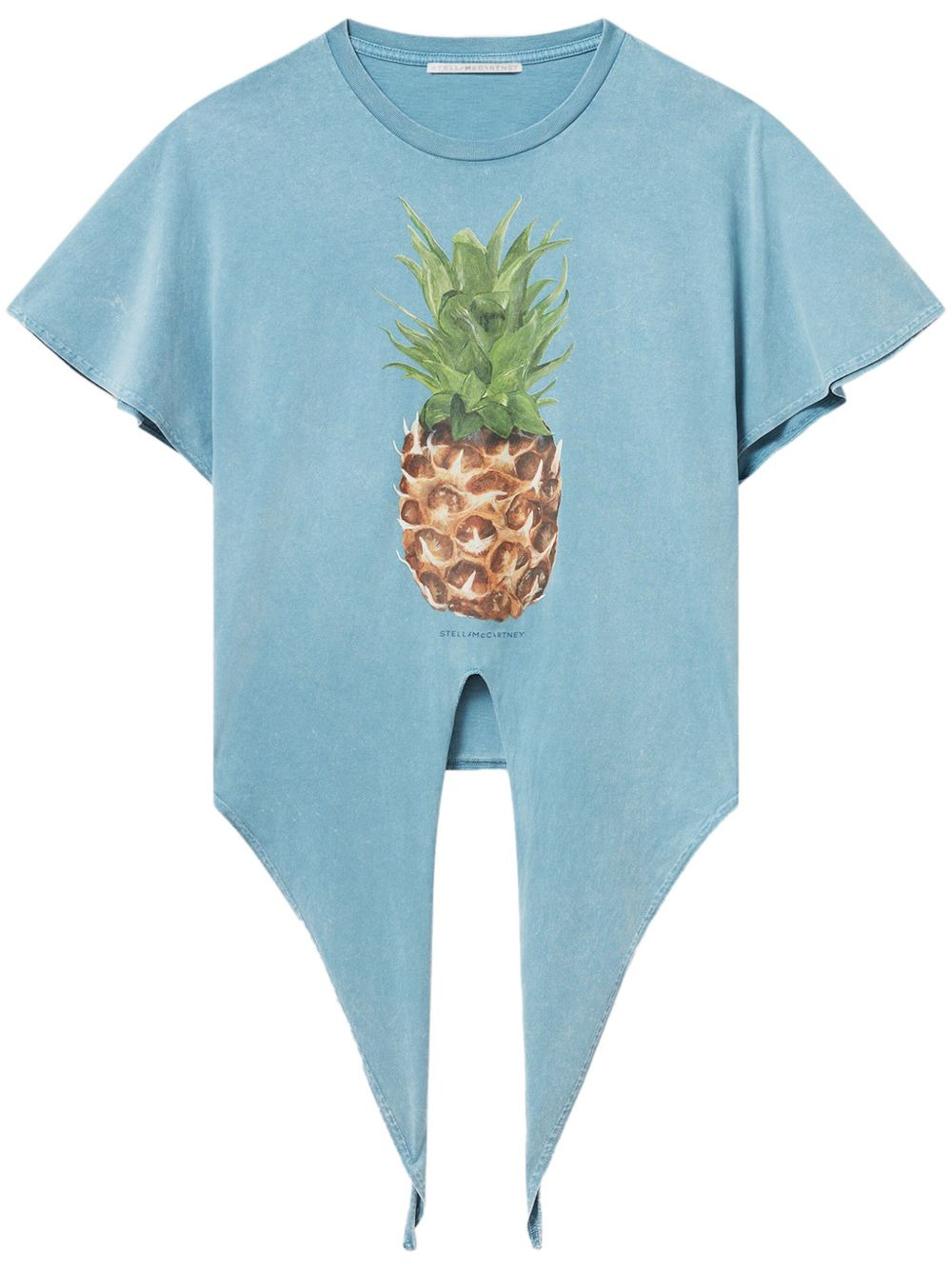 Pineapple-print cotton T-shirt - 1