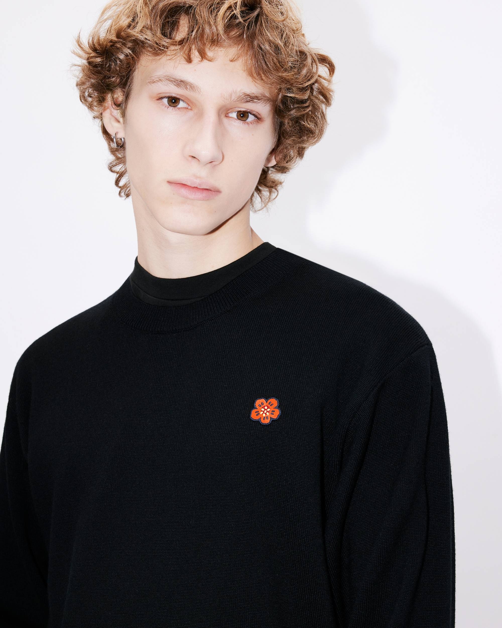 ★KENZO★ Balk Flower Crest Jumper Sweatshirt Off White FD55 KENZO x Nigo Boke Flower Oversized Hoodie White Men's - SS22