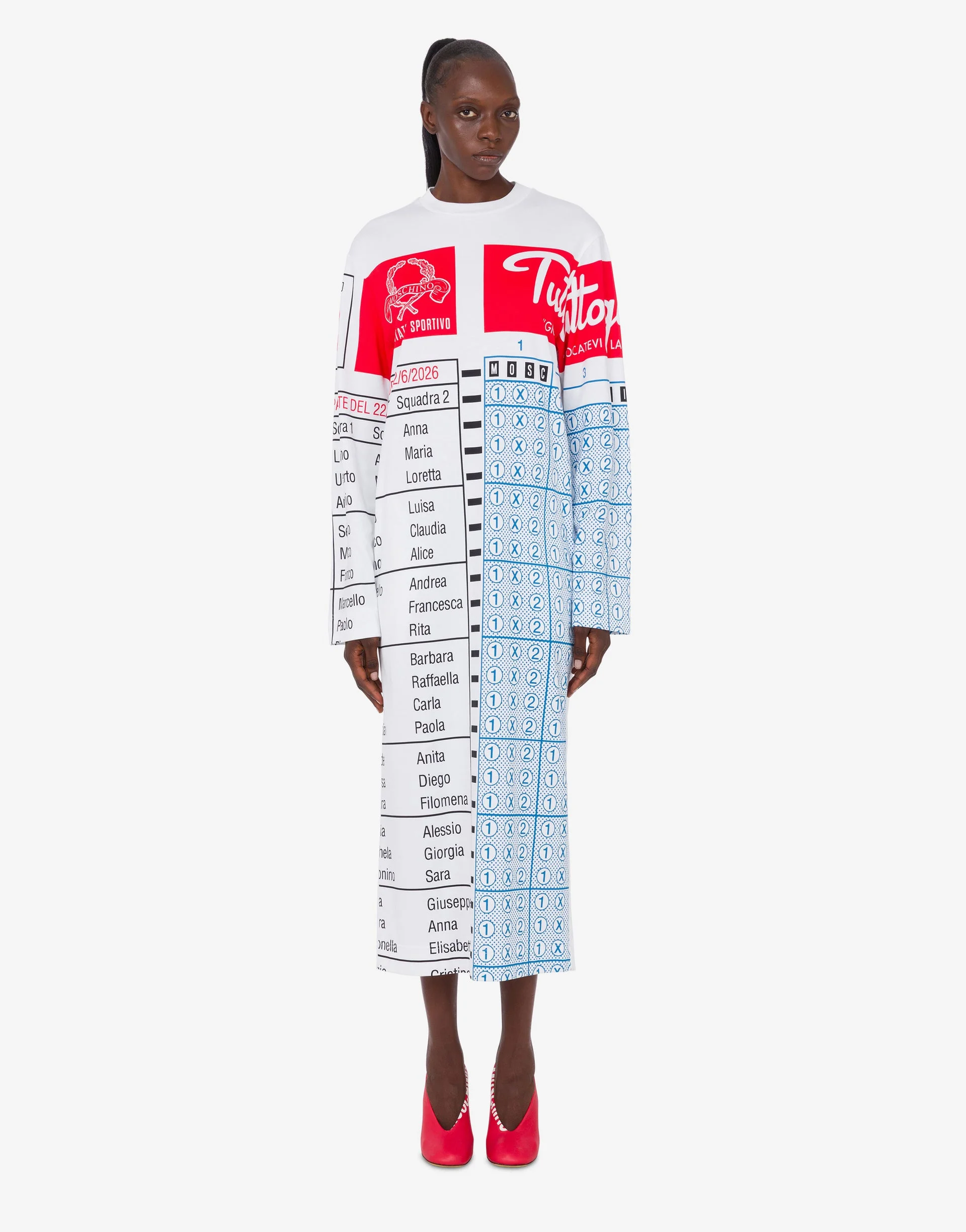 PRINTED HEAVY COTTON DRESS - 1