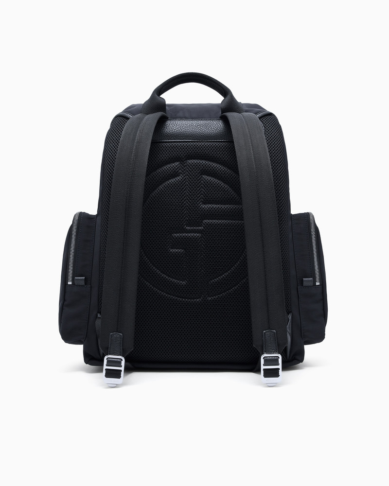 Recycled-nylon and pebbled-leather backpack ASV 3