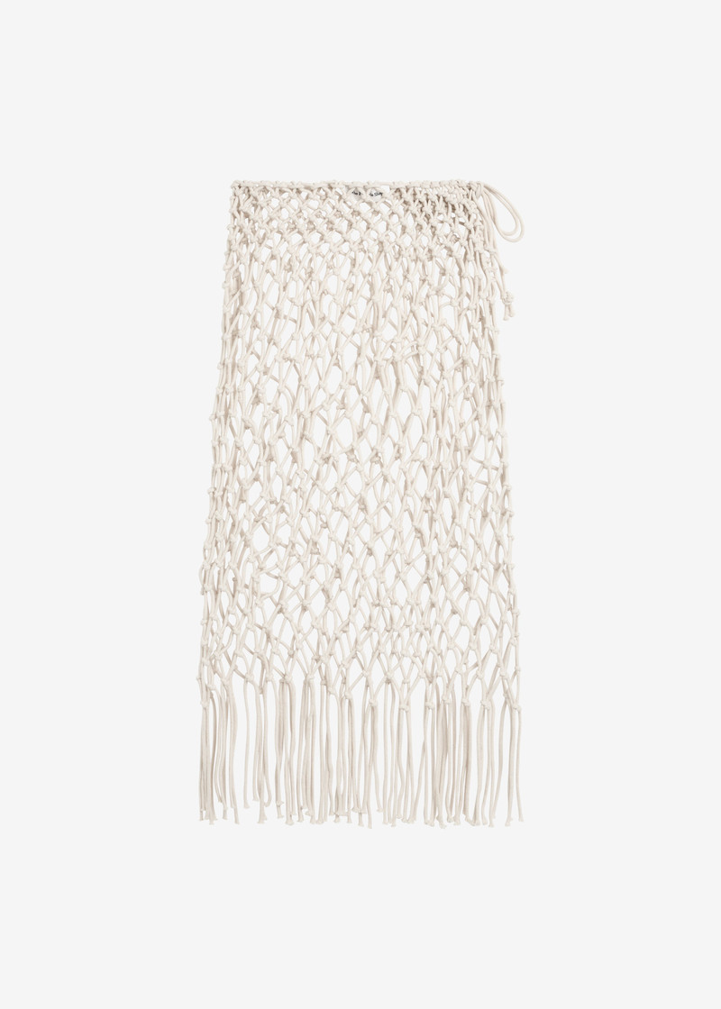 Tropea Macrame Skirt - Ecru 1