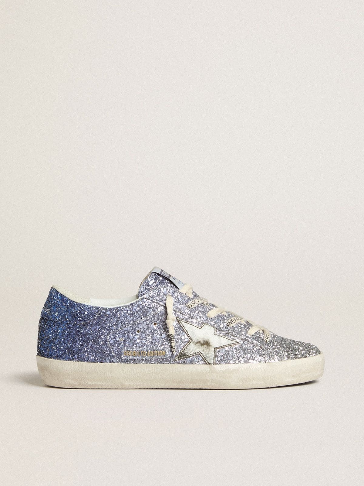Super-Star LTD in multicolor glitter with silver metallic leather star - 1