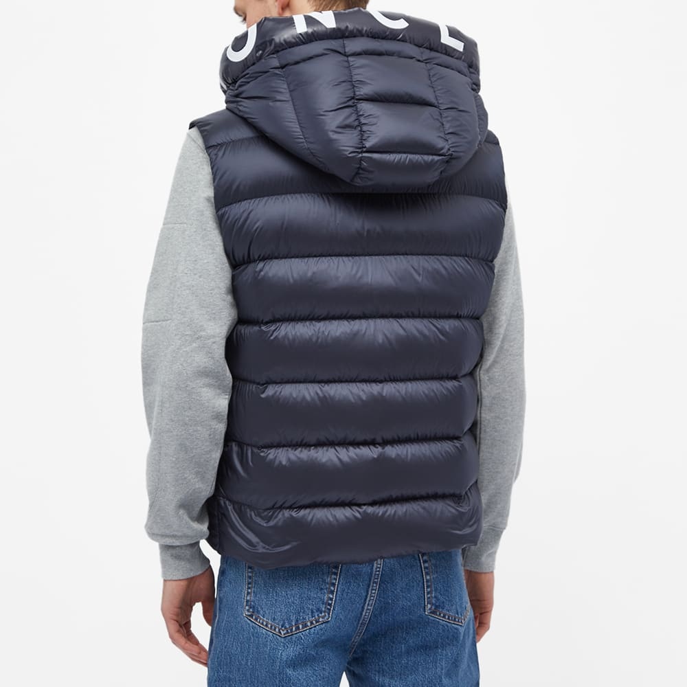 Moncler Montreuil Hooded Logo Down Gilet - 5