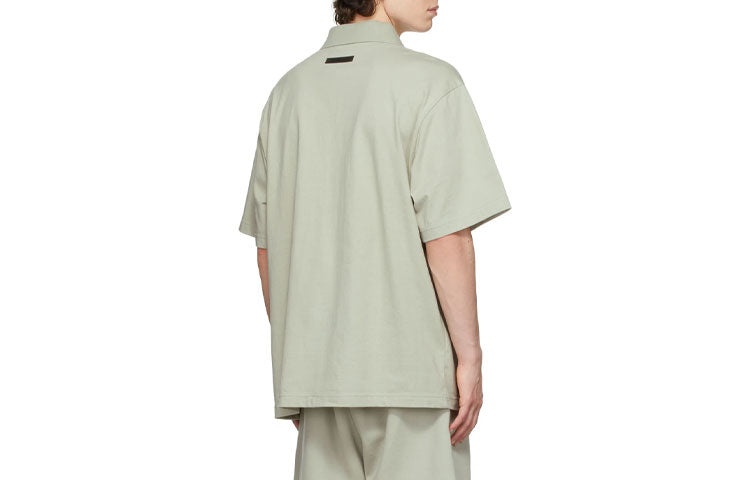 Fear of God Essentials FW21 SSENSE Polo Shirt 'Concrete' FOG-FW21-113 - 3