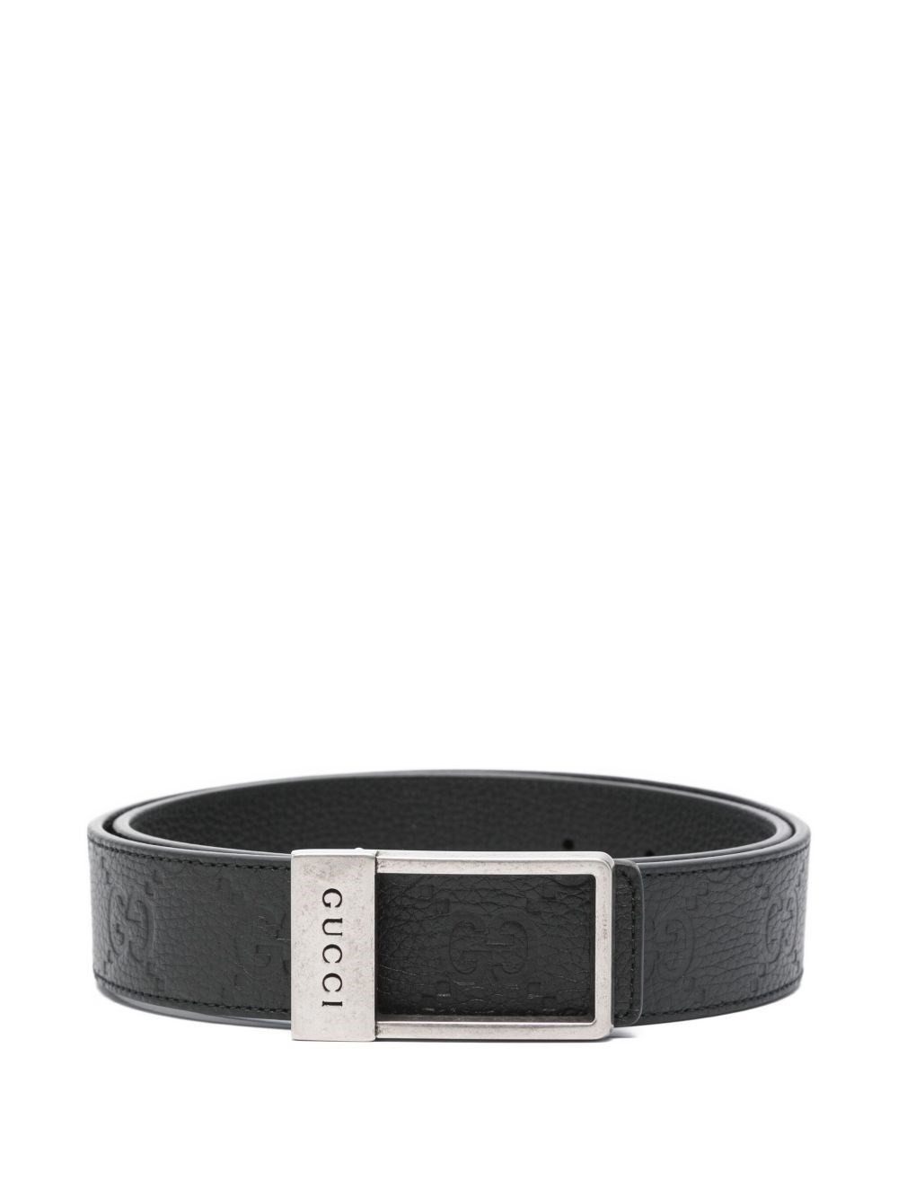 Leather reversible belt - 1