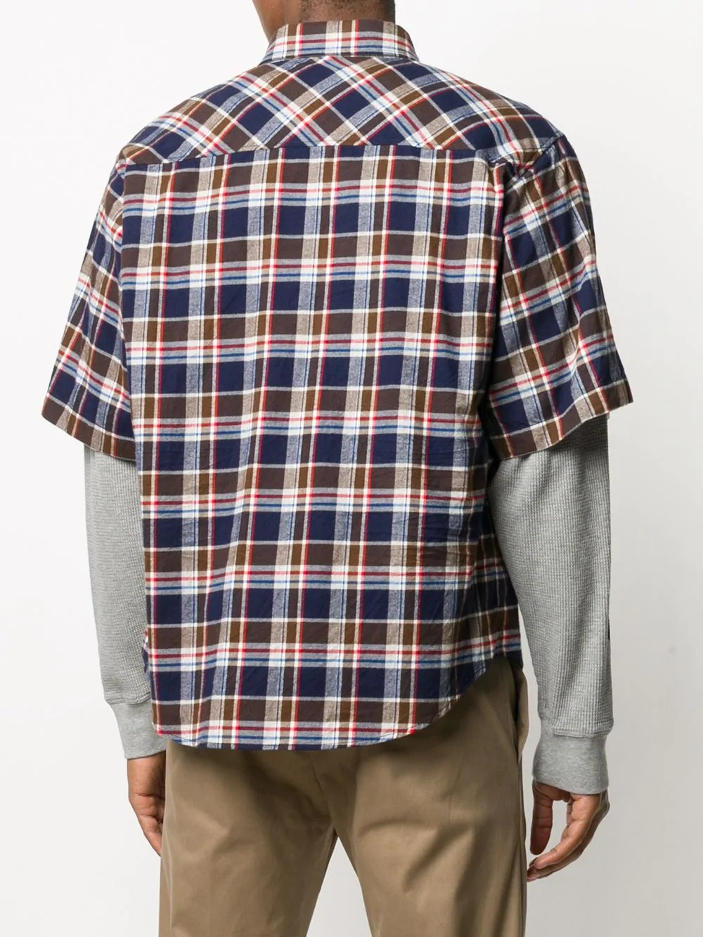 check layered shirt - 4