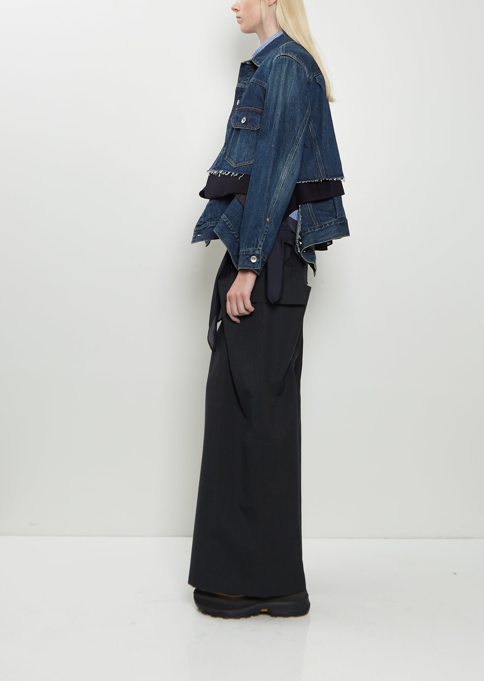 Denim x Wool Melton Jacket - 2