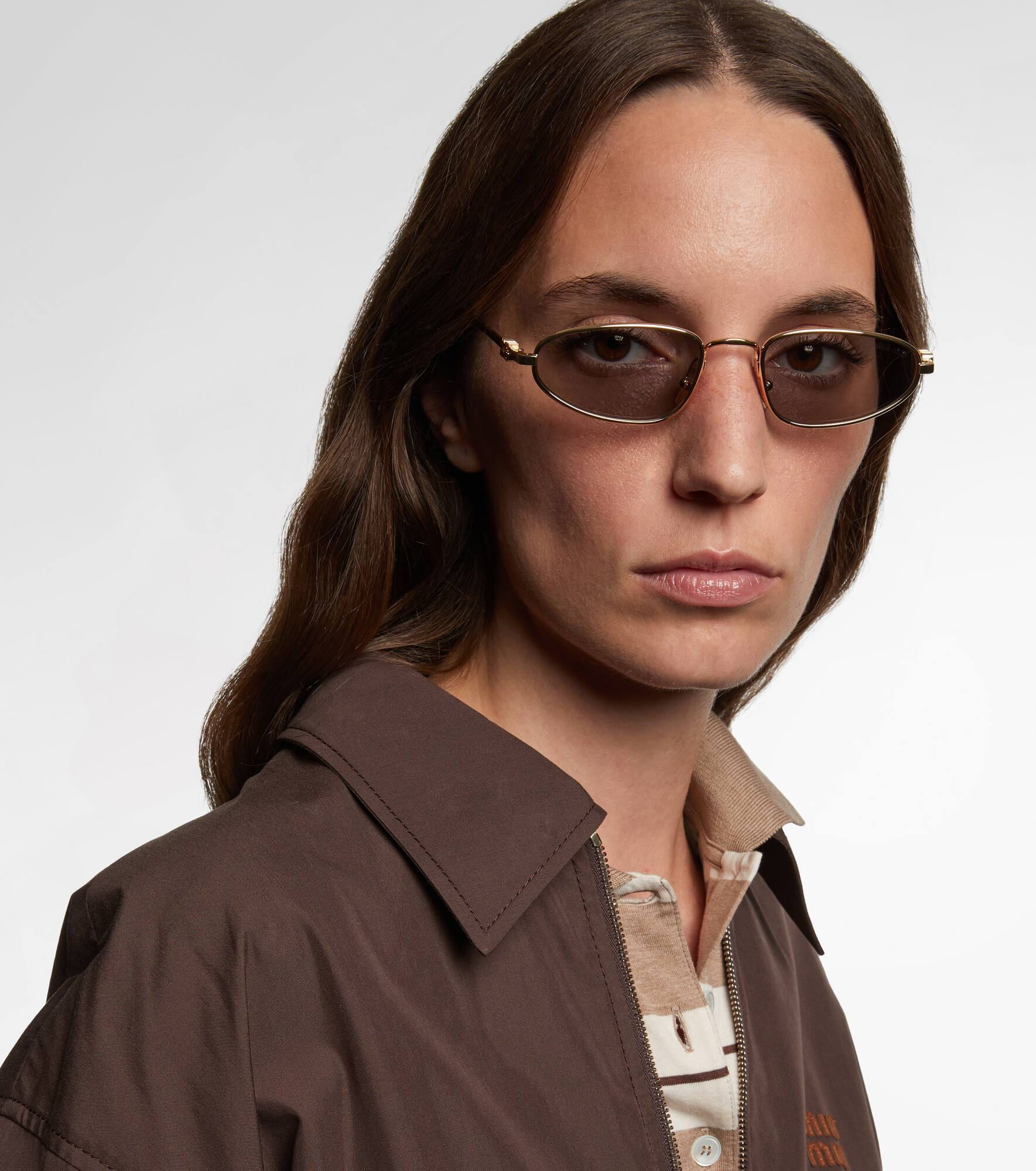 Logo oval sunglasses - 6
