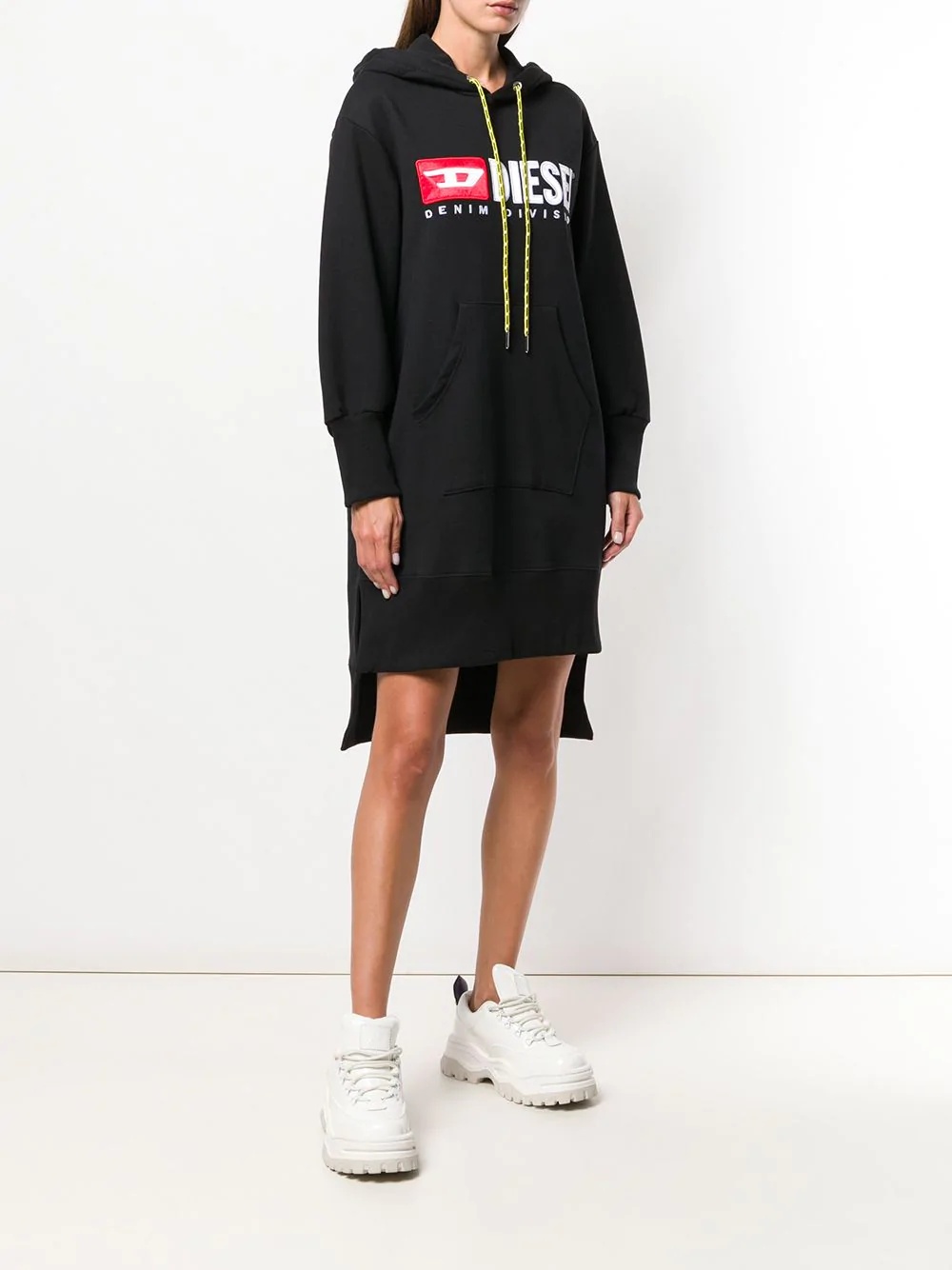 logo hoodie dress - 3