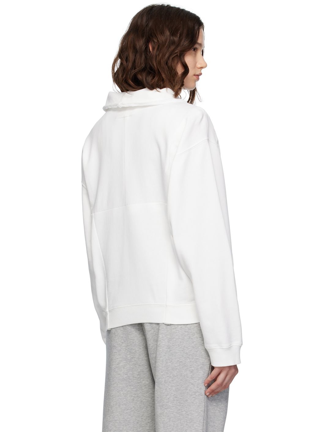 Off-White Collared Sweatshirt - 3